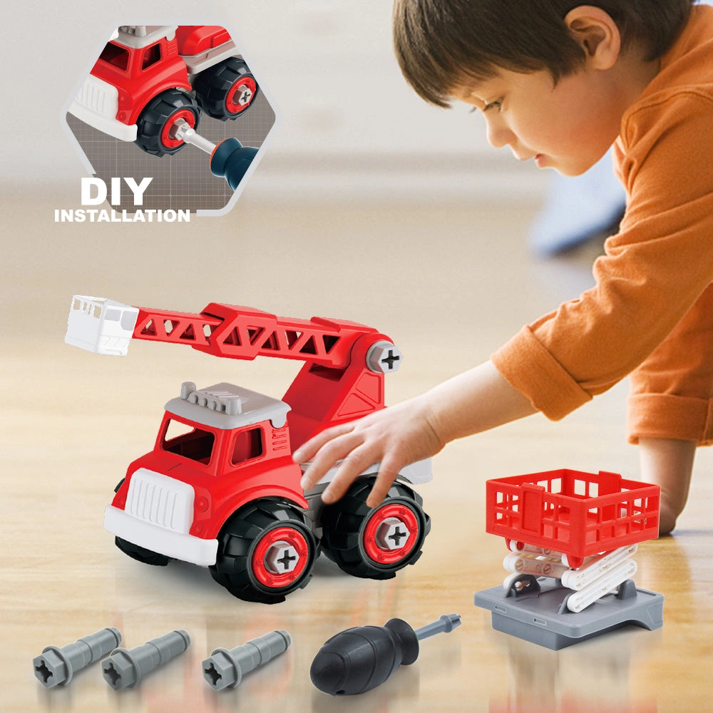 DIY Construction Assembly Toy Nuts Fire Rescue For 3+ Year Old Boy Girl Learning